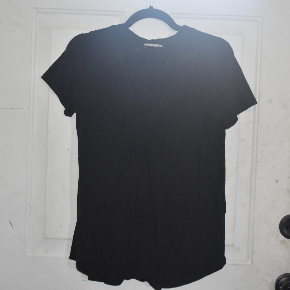 Plain black T-shirt